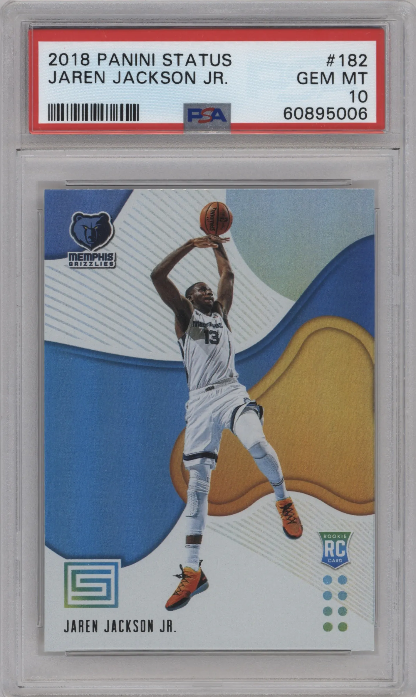 2018 Panini Status Rookies 2 Jaren Jackson Jr. #182 PSA 10