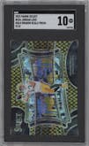 Jordan Love from the 2023 Panini Select set featuring a Gold Dragon Scale parallel graded by SGC and given an overall grade of 10.
