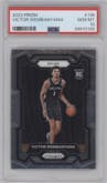 Victor Wembanyama from the 2023-24 Panini Prizm set graded by PSA and given an overall grade of 10.