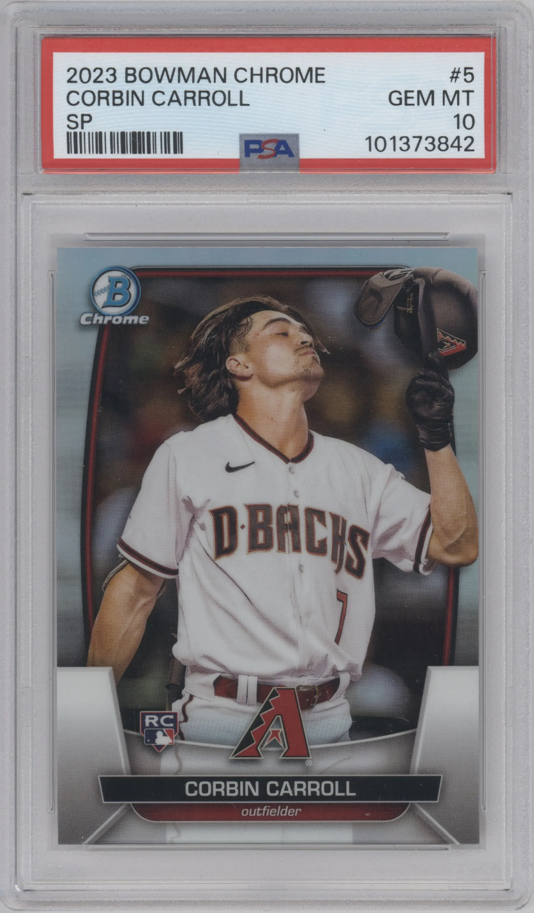 2023 Bowman Chrome Rke.Image Var. Corbin Carroll #5 PSA 10