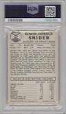 Duke Snider from the 1960 Leaf set graded by PSA and given an overall grade of 5.