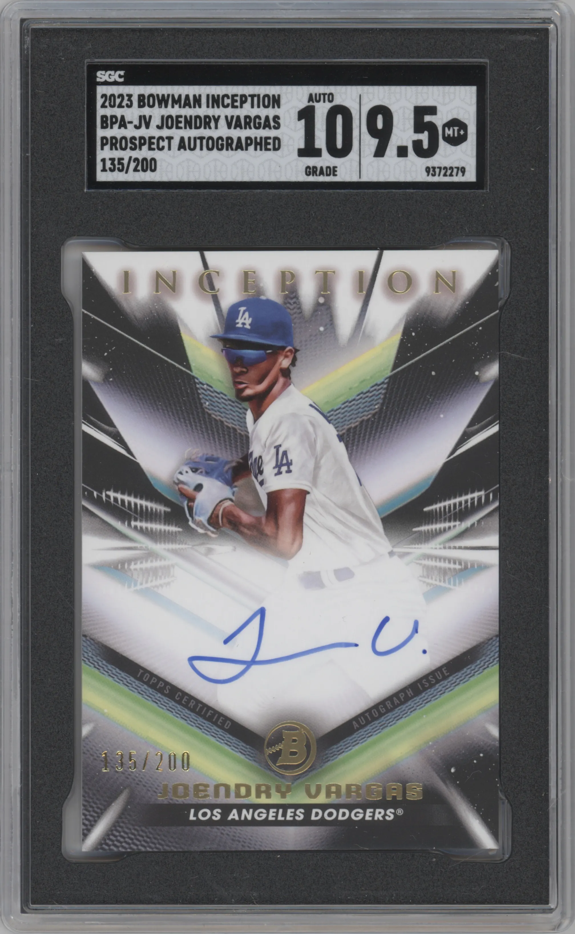 2023 Bowman Inception Auto Joendry Vargas SGC 9.5