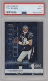  Tom Brady from the 2002 Topps Finest set graded by PSA and given an overall grade of 9.