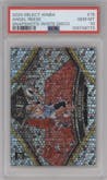 Angel Reese from the 2024 Panini Select WNBA set featuring a White Disco parallel graded by PSA and given an overall grade of 10.