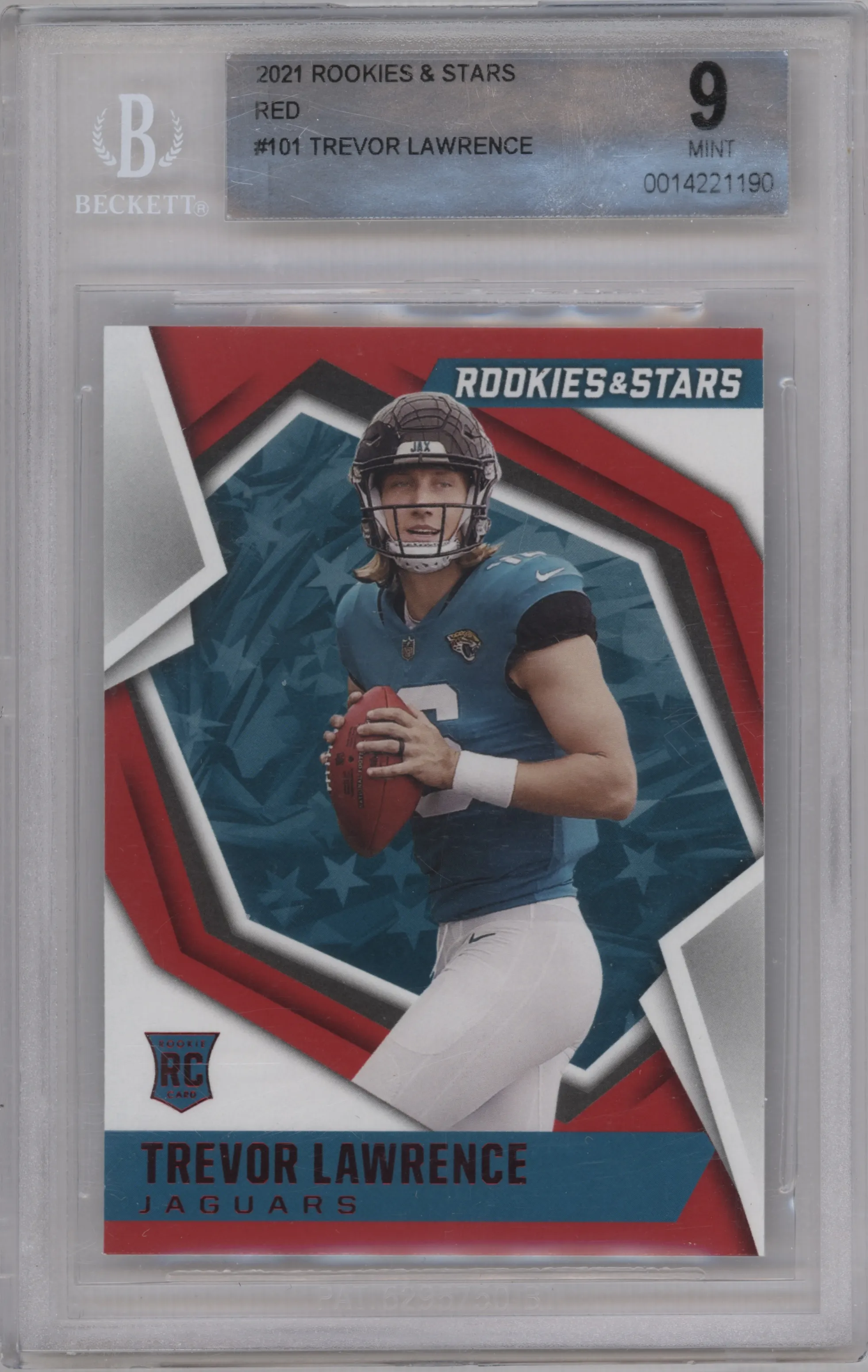 2021 Panini Rookies & Stars Trevor Lawrence Red #101 BGS 9