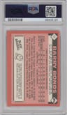 Barry Bonds from the 1986 Topps Traded set graded by PSA and given an overall grade of 9.