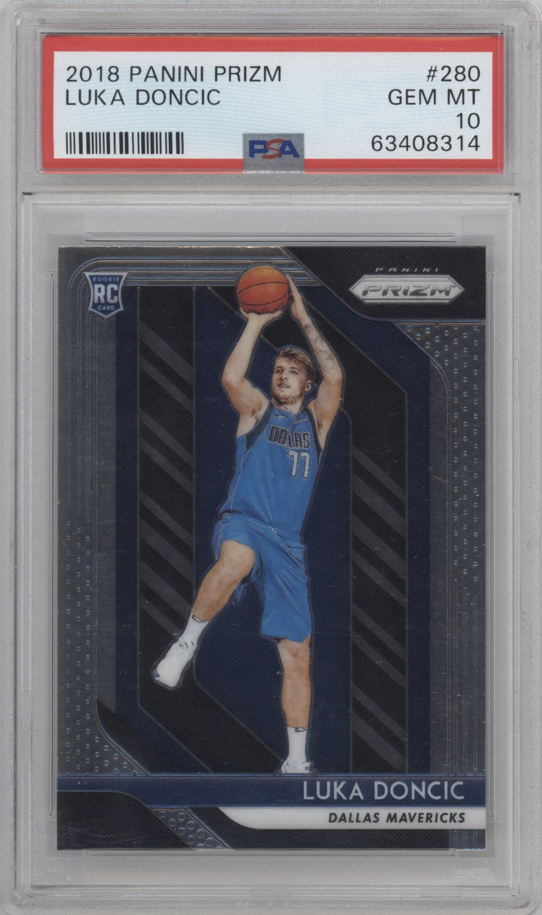 2018 Panini Prizm Luka Doncic PSA 10
