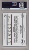 Bo Nix from the 2024 Topps Chrome set graded by PSA and given an overall grade of 10.