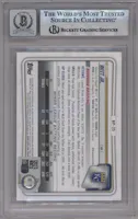 Bobby Witt Jr. from the 2020 Bowman set graded by Beckett and given an overall grade of 0.