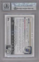 Bobby Witt Jr. from the 2020 Bowman set graded by Beckett and given an overall grade of 0.