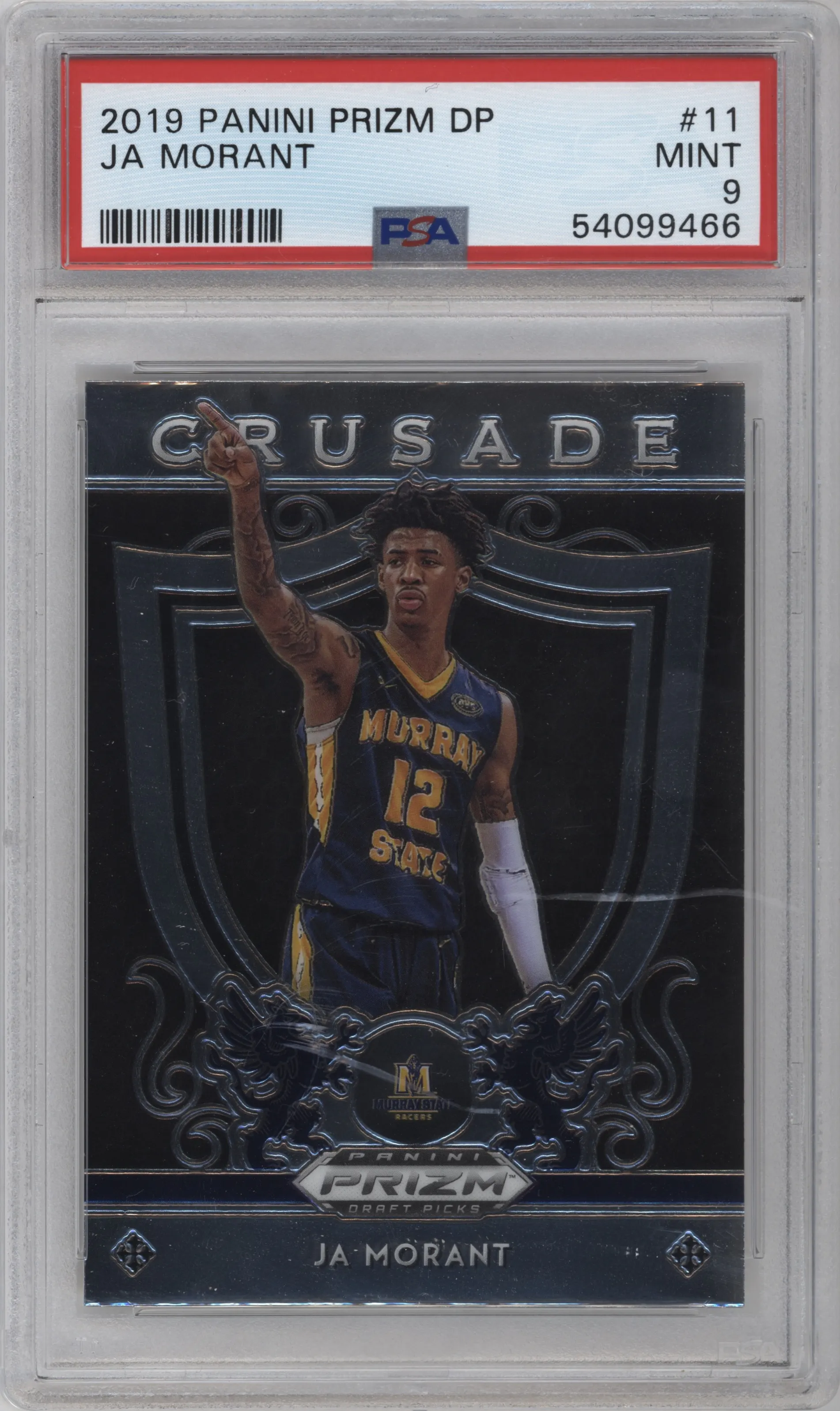 2019 Panini Prizm Draft Picks Crusade Ja Morant #11 PSA 9
