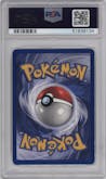 Pikachu from the 1999 Pokemon set featuring a Yellow Cheeks parallel graded by PSA and given an overall grade of 6.