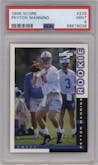 Peyton Manning from the 1998 Score set graded by PSA and given an overall grade of 9.