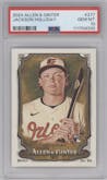 Jackson Holliday from the 2024 Topps Allen & Ginter set graded by PSA and given an overall grade of 10.