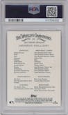 Jackson Holliday from the 2024 Topps Allen & Ginter set graded by PSA and given an overall grade of 10.