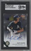 Matt Olson from the 2015 Bowman’s Best set graded by SGC and given an overall grade of 9.