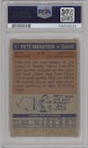 Pete Maravich from the 1972-73 Topps Basketball set graded by PSA and given an overall grade of 3.