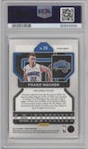 Franz Wagner from the 2021-22 Panini Prizm  set featuring a Red Ice parallel graded by PSA and given an overall grade of 10.