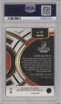 Kris Murray from the 2023-24 Panini Select  set featuring a Tiger parallel graded by PSA and given an overall grade of 10.