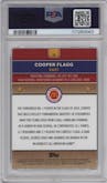 Cooper Flagg from the 2024 Topps Chrome McDonald's All-American set featuring a McFlurry Refractor parallel graded by PSA and given an overall grade of 9.
