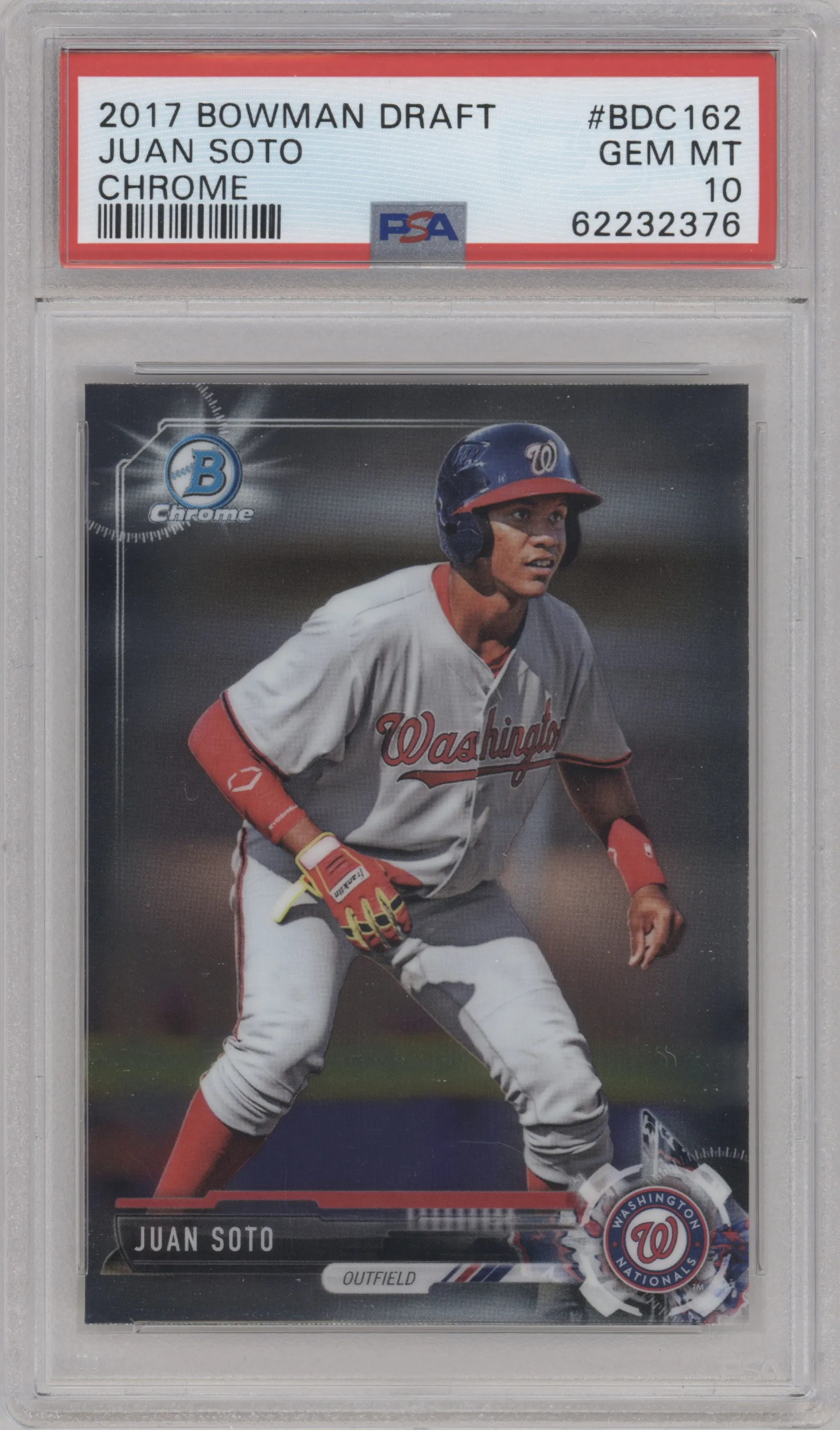 2017 Bowman Draft Chrome Juan Soto PSA 10