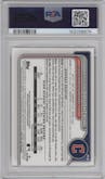 Braylon Doughty from the 2024 Bowman Draft set featuring a Red X-Fractor parallel graded by PSA and given an overall grade of 10.