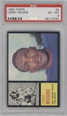 Lenny Moore from the 1962 Topps set graded by PSA and given an overall grade of 6.