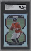 Justin Fields from the 2021 Panini Prizm set graded by SGC and given an overall grade of 9.5.
