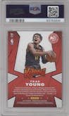 Trae Young from the 2019-20 Panini Crown Royale set graded by PSA and given an overall grade of 9.