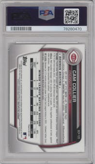 Cam Collier from the 2023 Bowman Mega Box set graded by PSA and given an overall grade of 10.