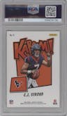 C.J. Stroud from the 2023 Panini Absolute set graded by PSA and given an overall grade of 9.