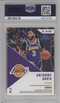 Anthony Davis from the 2019-20 Panini Mosaic  set graded by PSA and given an overall grade of 10.