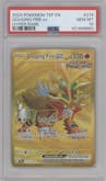 Gouging Fire ex from the 2024 Pokemon SV set graded by PSA and given an overall grade of 10.
