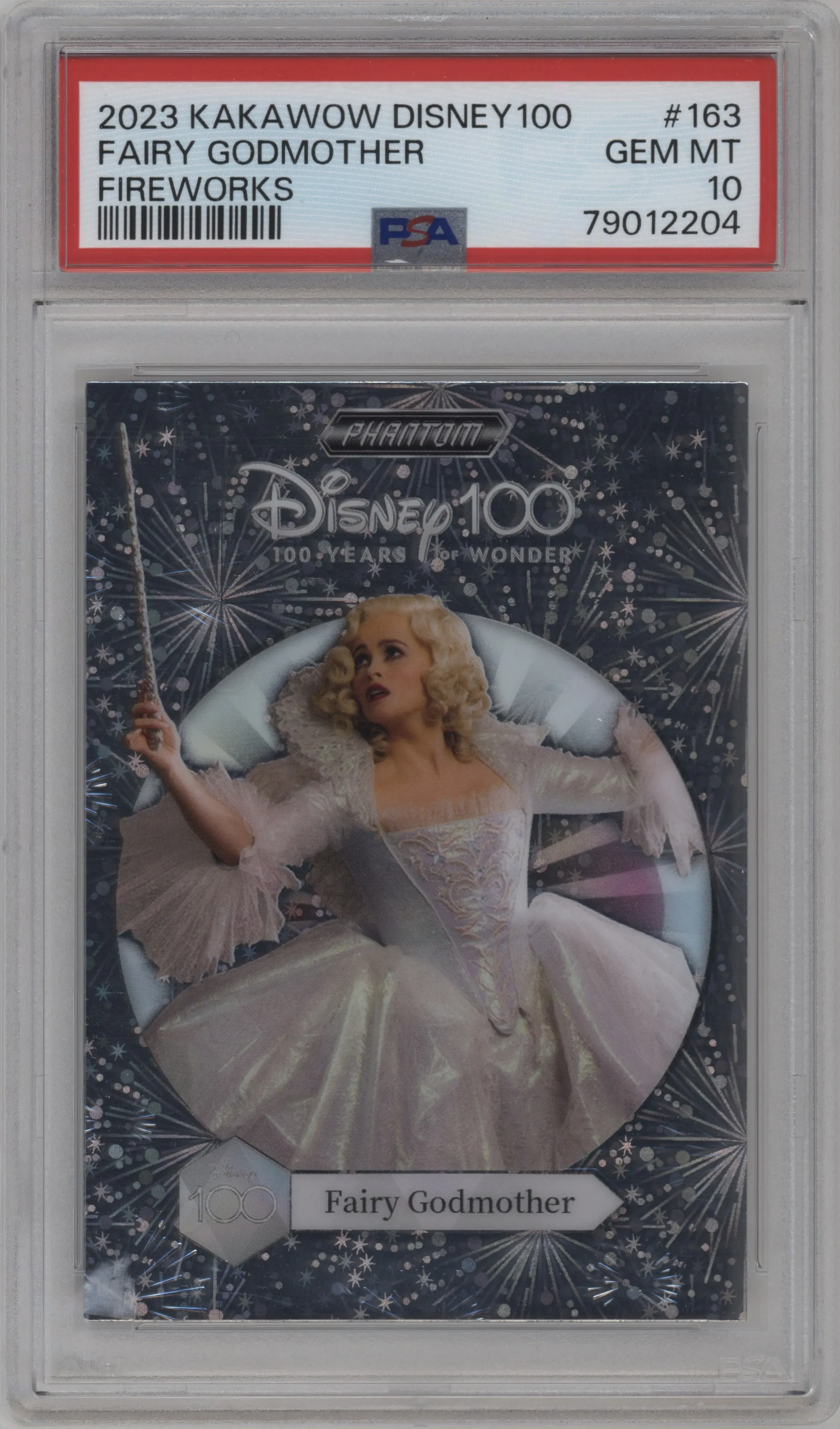 2023 Kakawow Disney 100 Fireworks Fairy Godmother #PD-YH-163 PSA 10