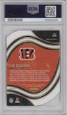 Tee Higgins from the 2020 Panini Select set featuring a Die-Cut Orange parallel graded by PSA and given an overall grade of 10.