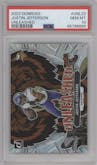 Justin Jefferson from the 2023-24 Panini Donruss set graded by PSA and given an overall grade of 10.