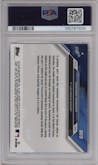 Yoshinobu Yamamoto from the 2024 Topps Now set graded by PSA and given an overall grade of 10.