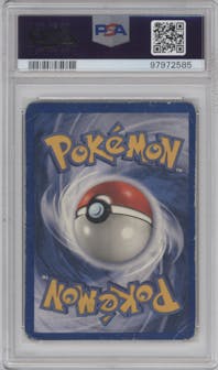 Machamp from the 1999 Pokemon set graded by PSA and given an overall grade of 1.