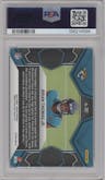 Brian Thomas Jr. from the 2024 Panini Mosaic set featuring a Reactive Blue parallel graded by PSA and given an overall grade of 9.
