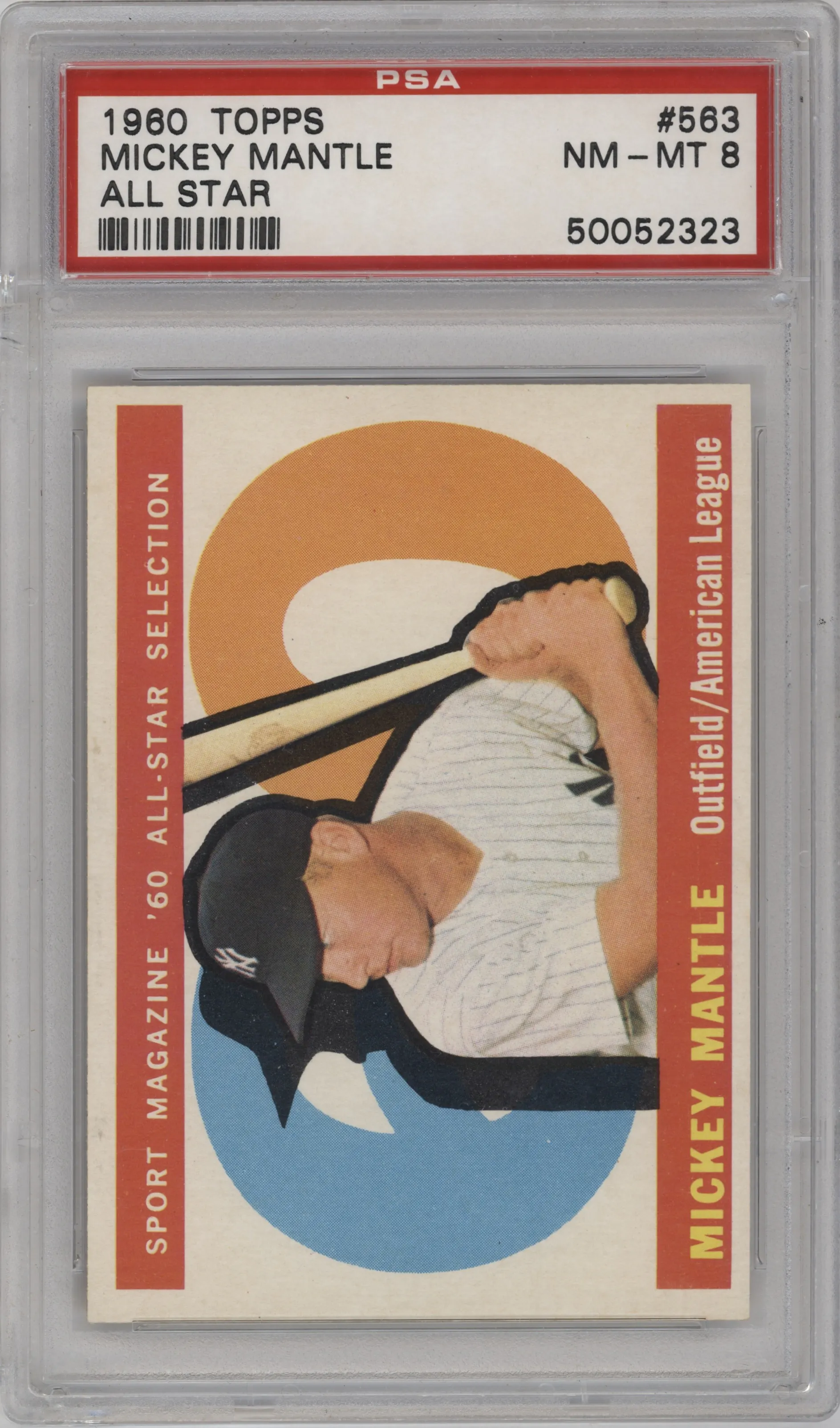 1960 Topps Mickey Mantle #563 PSA 8