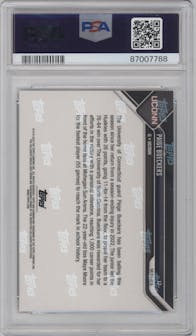 Paige Bueckers from the 2023-24 Bowman U Now set graded by PSA and given an overall grade of 10.