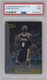 Kobe Bryant from the 1996-97 Bowman’s Best  set graded by PSA and given an overall grade of 9.