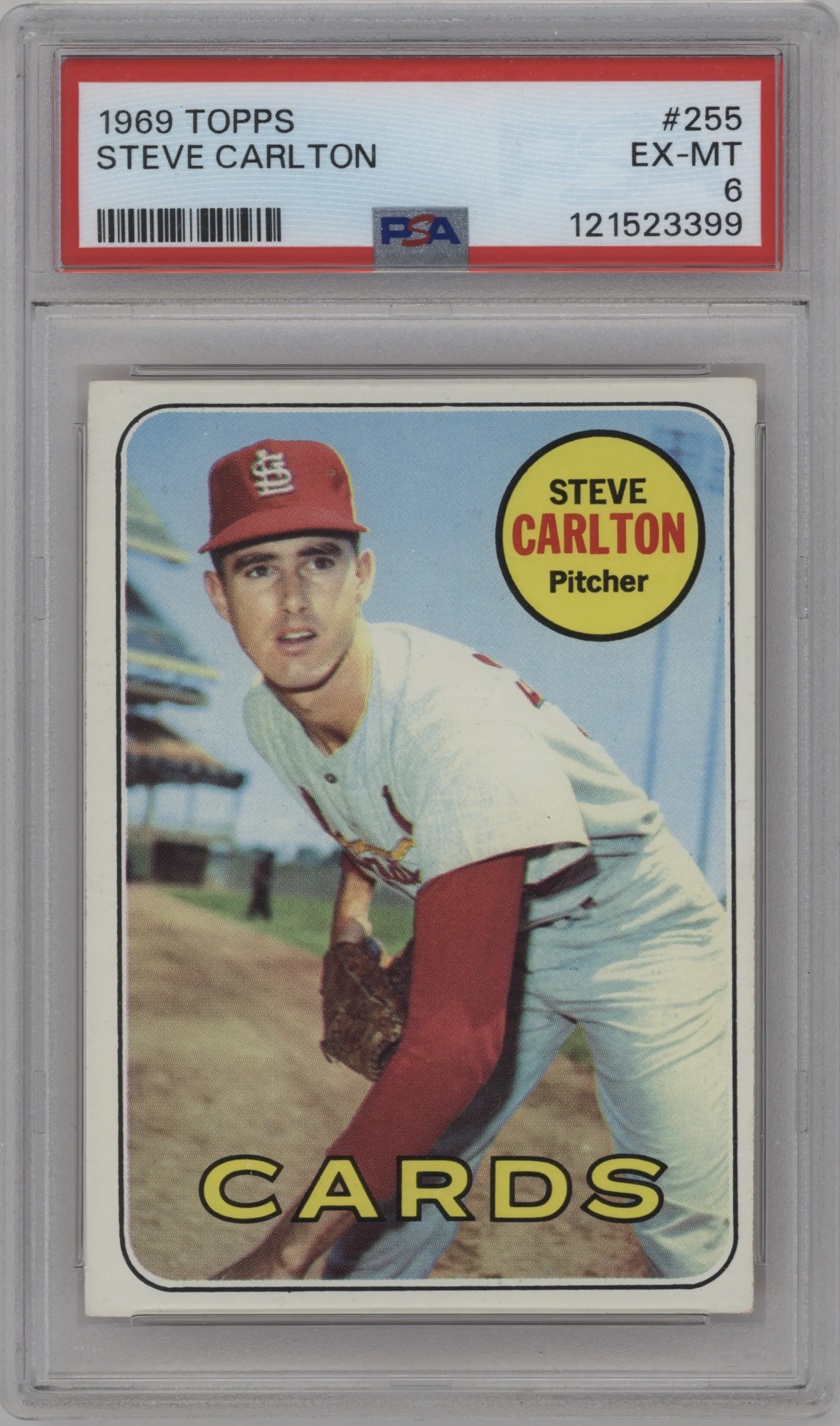 1969 Topps Steve Carlton PSA 6