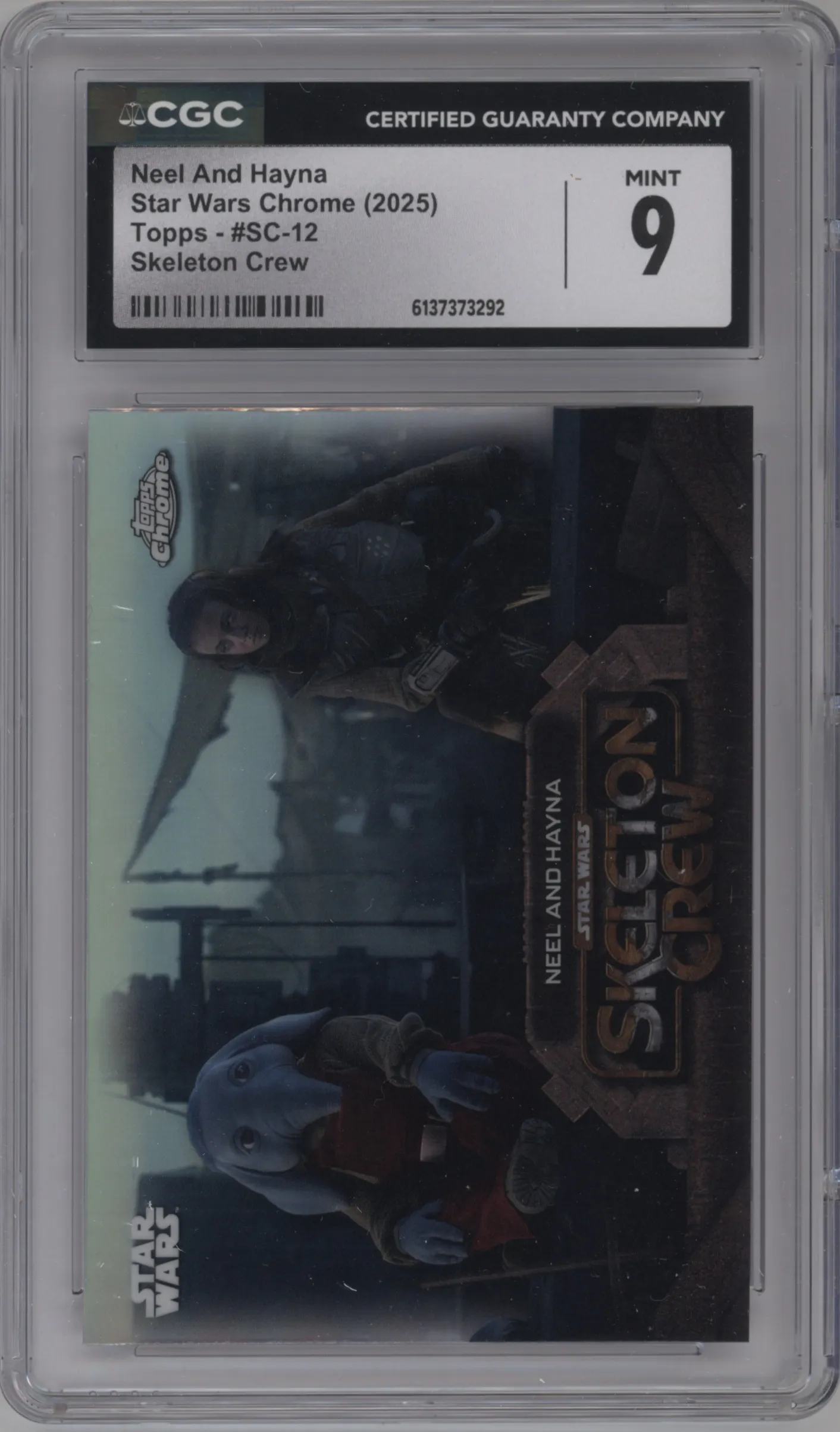 2025 Topps Chrome Star Wars Skeleton Crew Neel And Hayna CGC 9