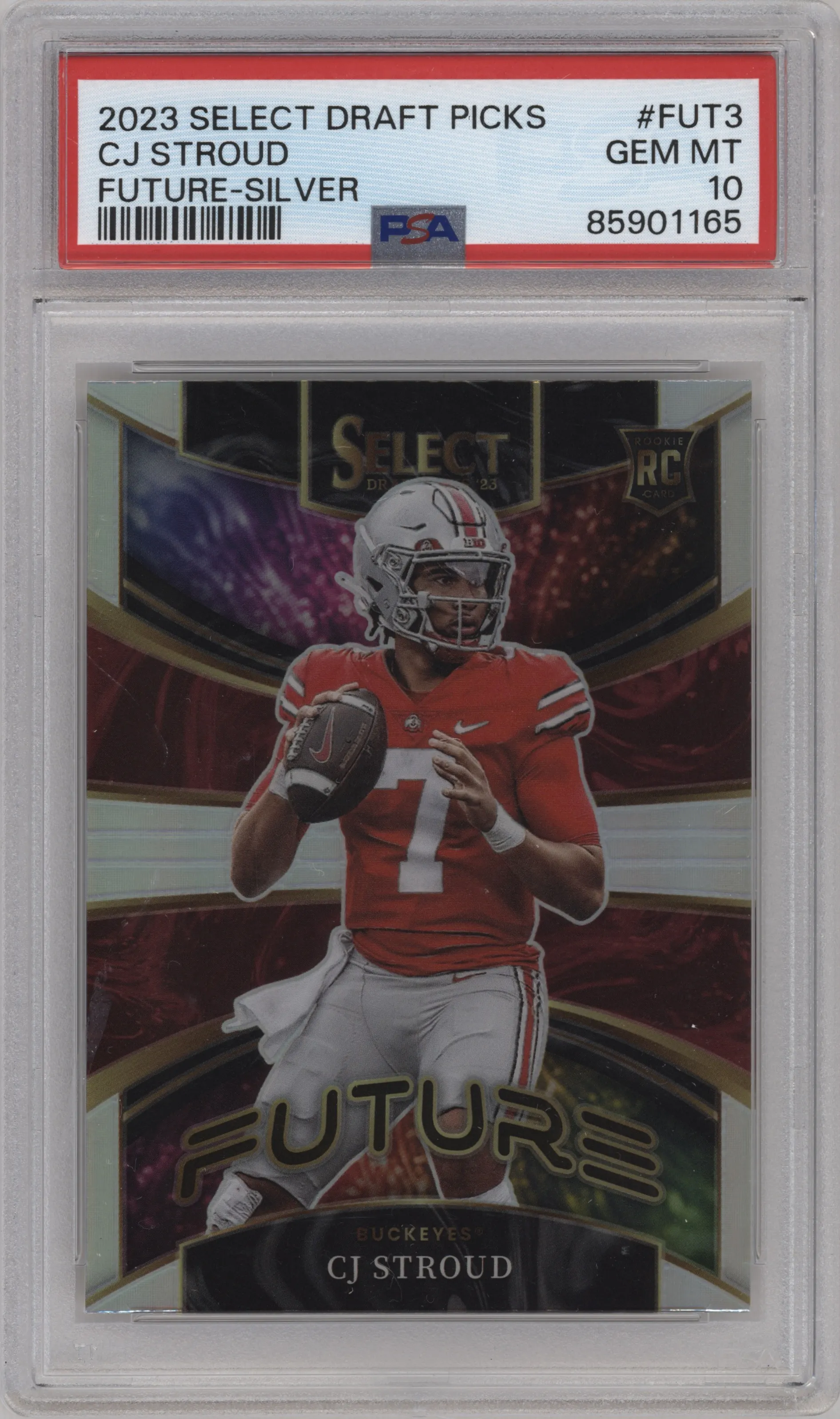 2023 Panini Select Draft Picks Future C.J. Stroud Silver #FUT-3 PSA 10