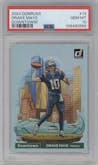 Drake Maye from the 2024 Donruss set graded by PSA and given an overall grade of 10.