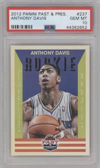 Anthony Davis from the 2012-13 Panini Past & Present set graded by PSA and given an overall grade of 10.
