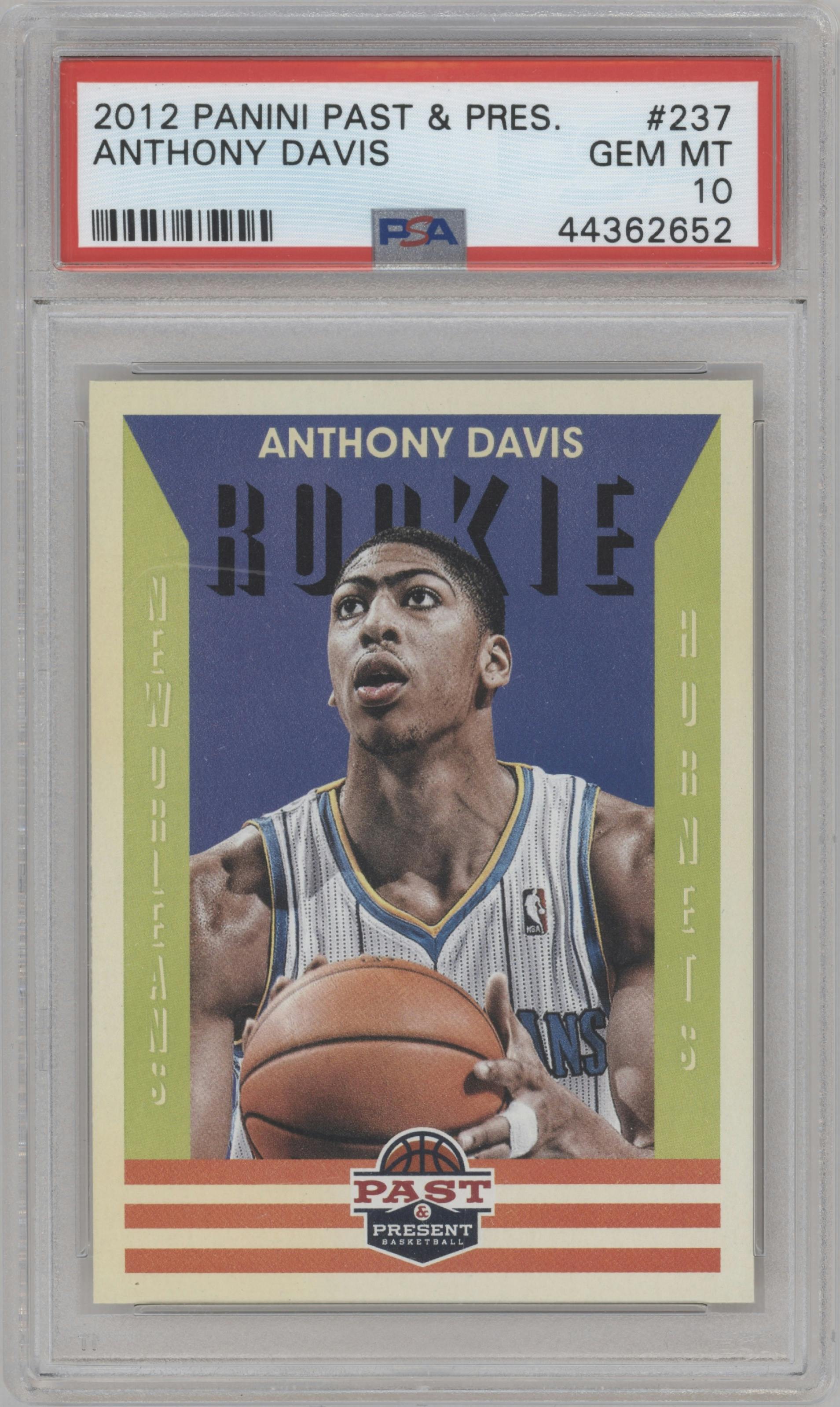 Anthony Davis from the 2012-13 Panini Past & Present set graded by PSA and given an overall grade of 10.
