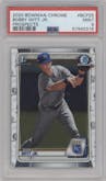 Bobby Witt Jr. from the 2020 Bowman set graded by PSA and given an overall grade of 9.