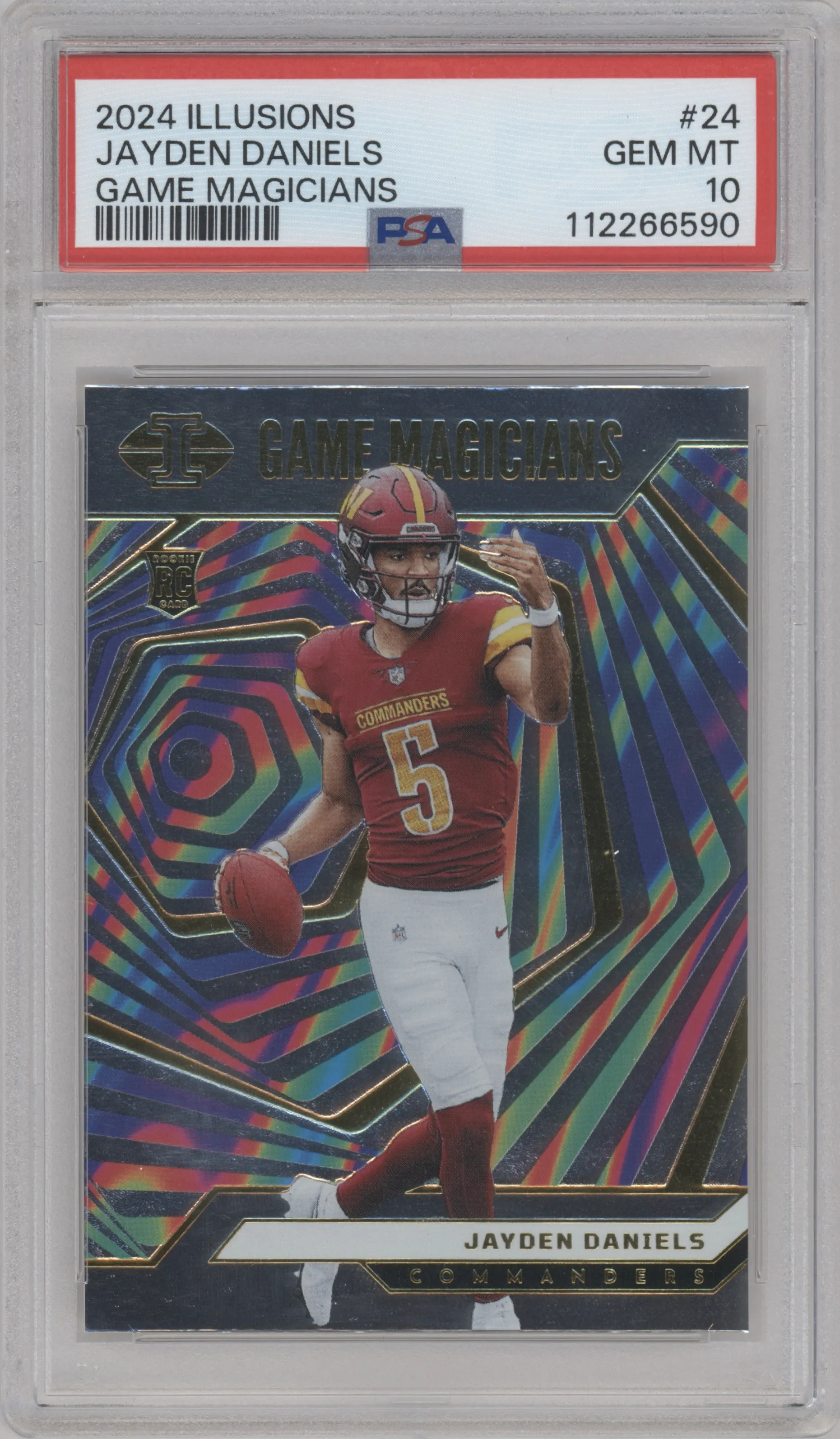 2024 Panini Illusions Game Magicians Jayden Daniels PSA 10